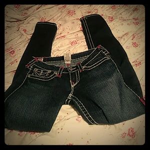 True religion jeans size 27 runs like a size 3/4